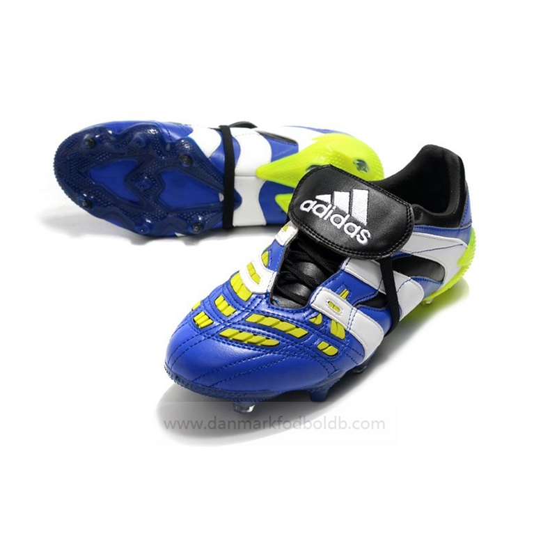 Adidas Predator Accelerator FG Fodboldstøvler Herre – Blå Hvid Guld